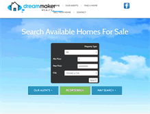 Tablet Screenshot of dreammakerrealty.com